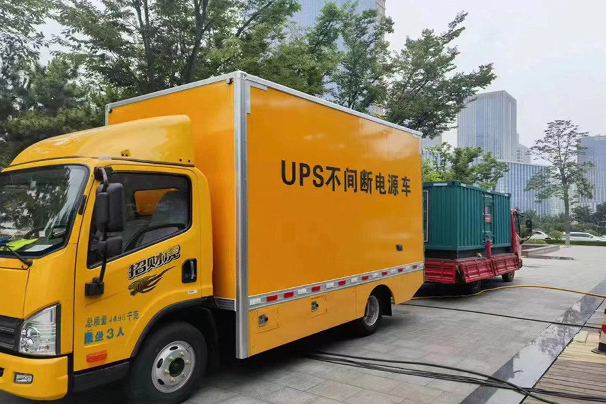 育才镇发电机租赁施工现场